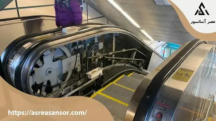 اجزای سیستم تشخیص اضافه بار پله برقی