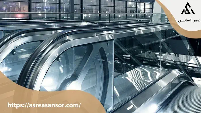 هندریل با ساختار معمولی پله برقی