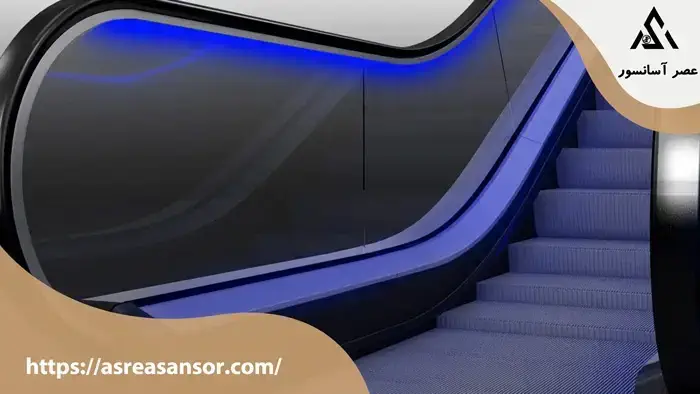 هندریل پله برقی با تقویت داخلی